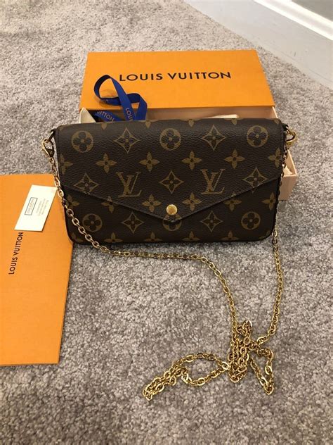 small louis vuitton bag with gold chain|louis vuitton chain wallet felicie.